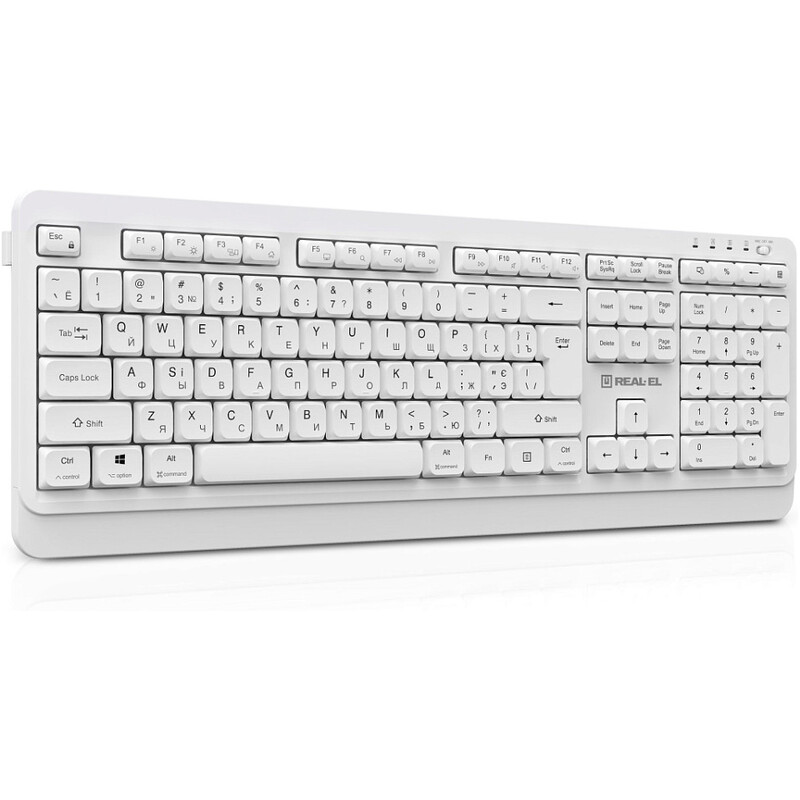 Клавіатура бездротова REAL-EL RK-761W White