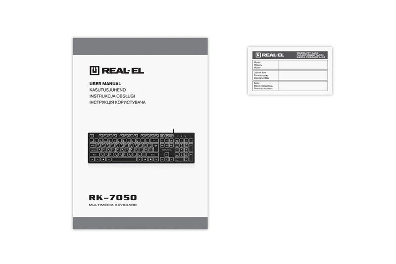 Клавіатура REAL-EL RK-7050 Black