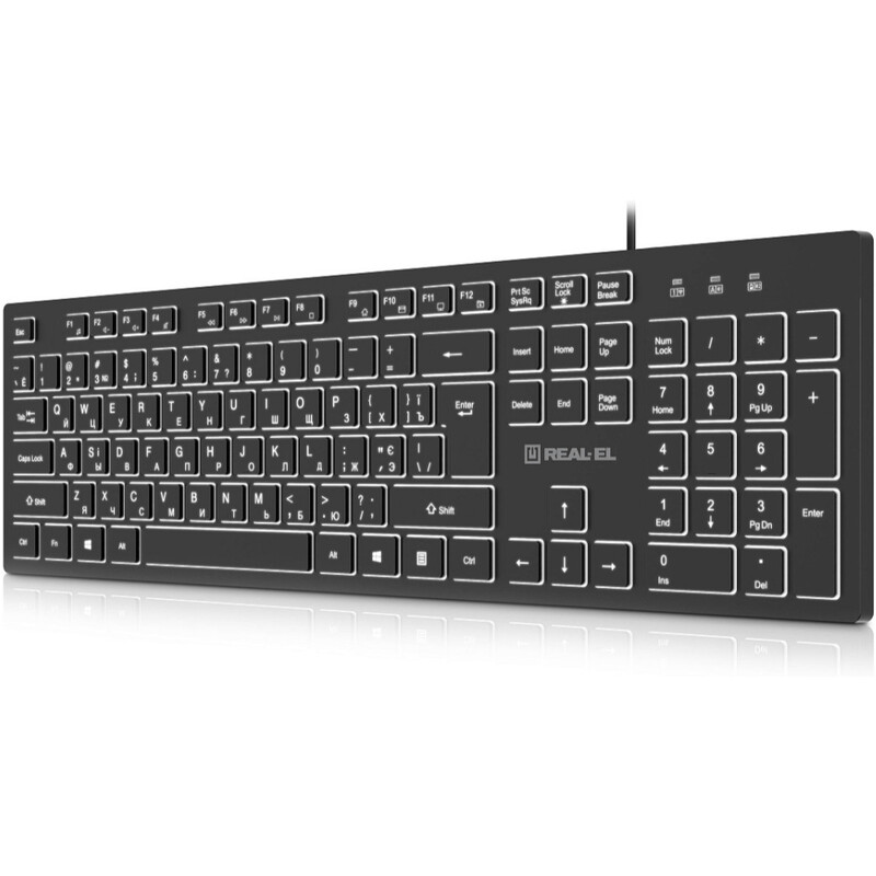 Клавіатура REAL-EL RK-7050 Black