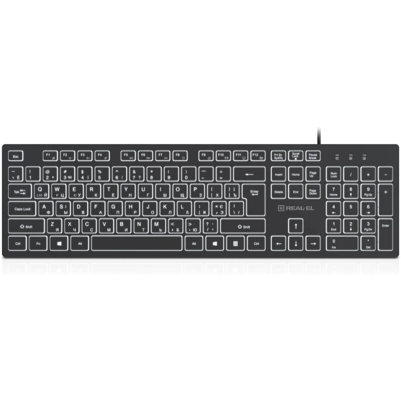 Клавіатура REAL-EL RK-7050 Black