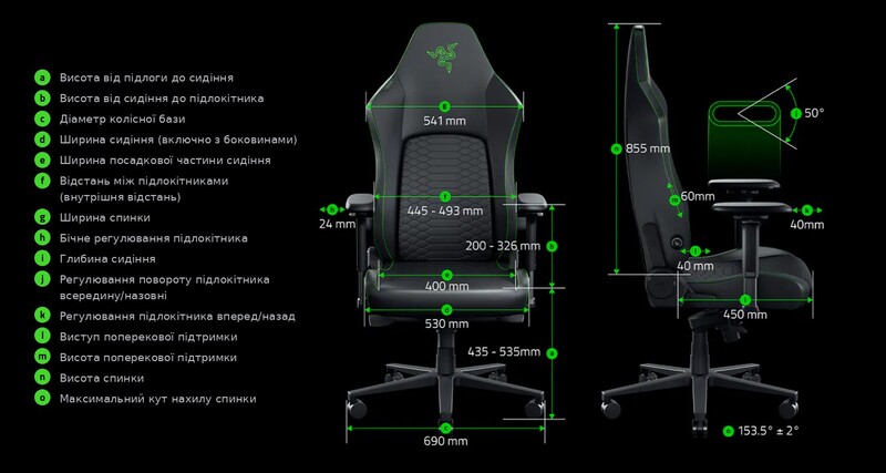 Крісло для геймерів Razer Iskur V2 NewGen Light Grey (RZ38-04901000-R3G1)