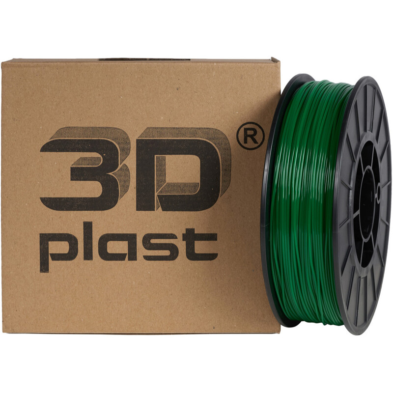 PETG-пластик 3Dplast для 3D-принтера 1.75 мм 0.85 кг, Green Grass (3DPTG17508HRB)