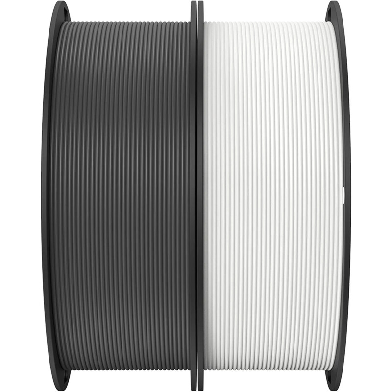 PLA-пластик Creality для 3D-принтера 1.75 мм 2x1 кг, White/Black (3301010337)