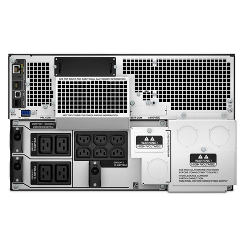 Джерело безперебійного живлення APC Smart-UPS SRT 10000VA, Online, 6хIEC 320 C13, 4хIEC 320 C19, RJ-45, USB, LCD, металл (SRT10KRMXLI)