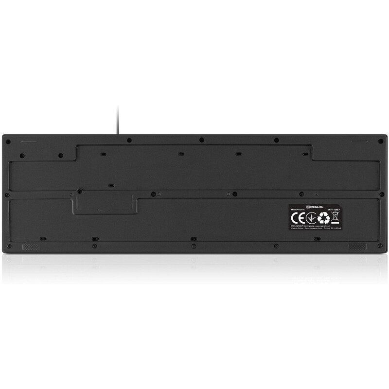Комплект (клавиатура, мышь) REAL-EL Kit-507 Black