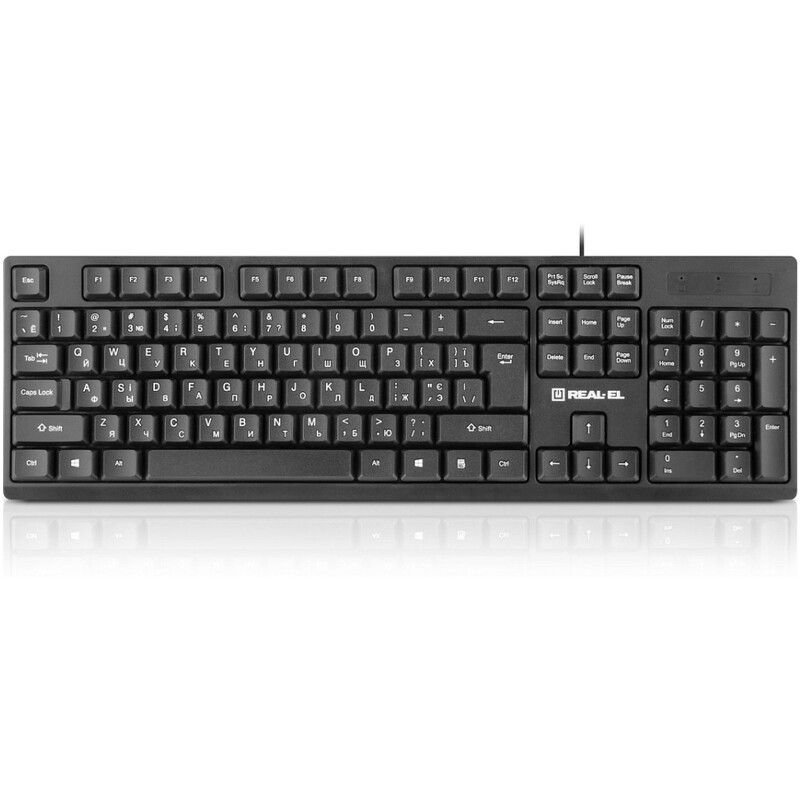 Комплект (клавиатура, мышь) REAL-EL Kit-507 Black