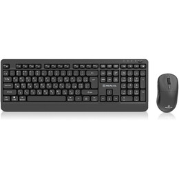 Комплект (клавиатура, мышь) беспроводной REAL-EL Kit-555W Black