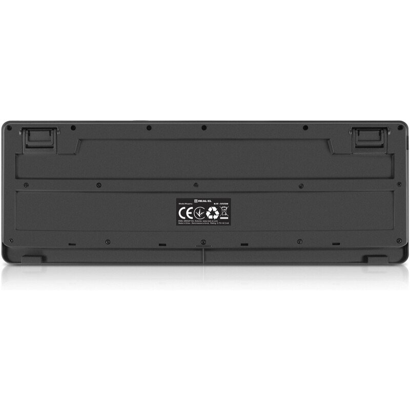 Комплект (клавіатура, миша) бездротовий REAL-EL Kit-555W Black