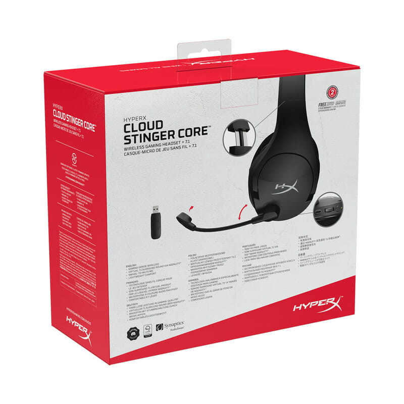 Гарнитура HyperX Cloud Stinger Core Wireless Gaming Headset+ 7.1 Black (4P4F0AA)