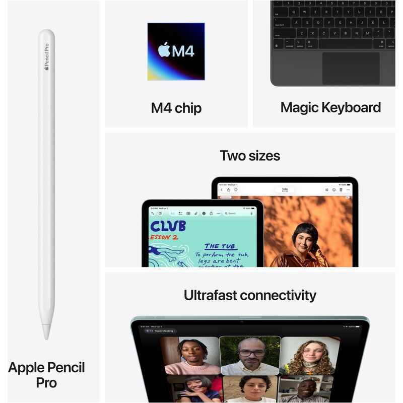 Планшет Apple iPad Air 13 M4 2026 Wi-Fi 128GB Blue (MH5P4TY/A)