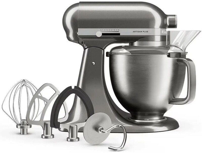 Кухонна машина KitchenAid Artisan Plus 4,7 л Silver (5KSM50PKVEMJ)