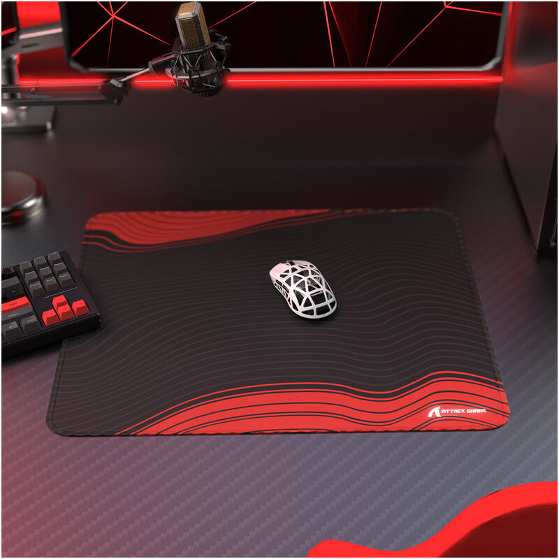 Ігрова поверхня Attack Shark CM02 eSport Gaming Mousepad Black/Red Contour (CM02CLBR_AS)