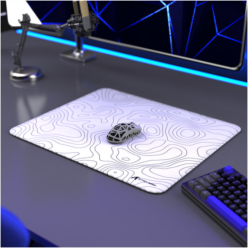 Ігрова поверхня Attack Shark CM02 eSport Gaming Mousepad White Contour (CM02CW_AS)