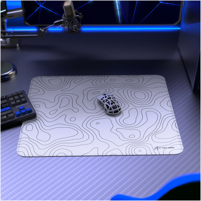 Ігрова поверхня Attack Shark CM02 eSport Gaming Mousepad White Contour (CM02CW_AS)