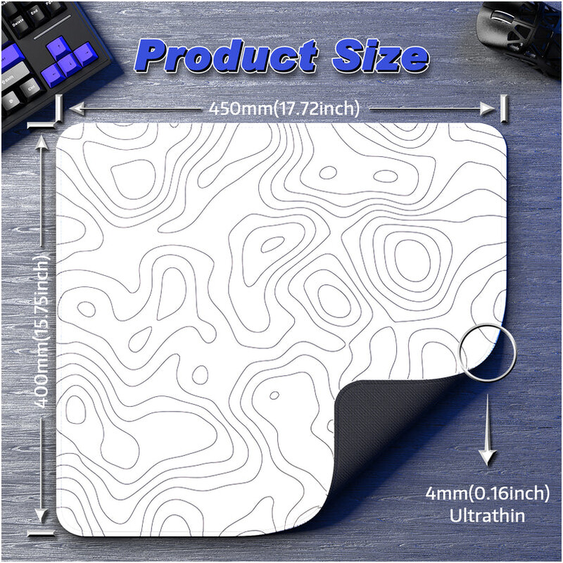 Ігрова поверхня Attack Shark CM02 eSport Gaming Mousepad White Contour (CM02CW_AS)