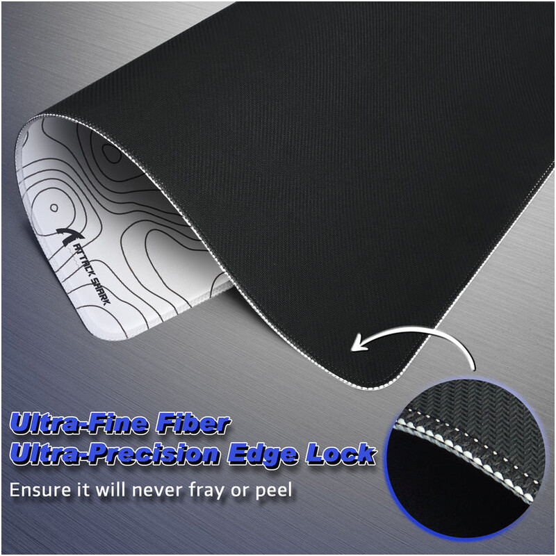 Ігрова поверхня Attack Shark CM02 eSport Gaming Mousepad White Contour (CM02CW_AS)