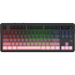Клавіатура бездротова Ajazz MK87 Pitaya Switch Black/Pink (MK87-P-S-P)