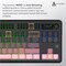 Фото - Клавіатура бездротова Ajazz MK87 Pitaya Switch Black/Pink (MK87-P-S-P) | click.ua