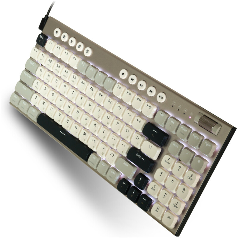 Клавиатура беспроводная Thunderobot K96 Tri-mode Red Switch UA Grey (6932066308230)