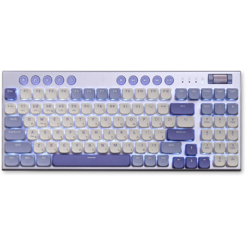Клавиатура беспроводная Thunderobot K96 Tri-mode Red Switch UA Purple (6932066308223)