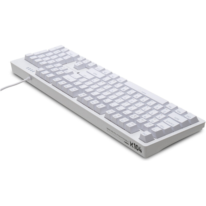 Клавiатура Thunderobot K104 Red Switch USB UA White (6932066308162)