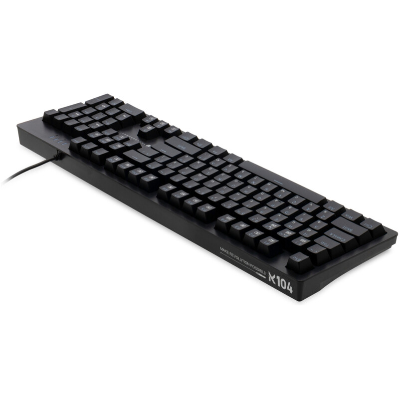Клавiатура Thunderobot K104 Red Switch USB UA White (6932066308162)