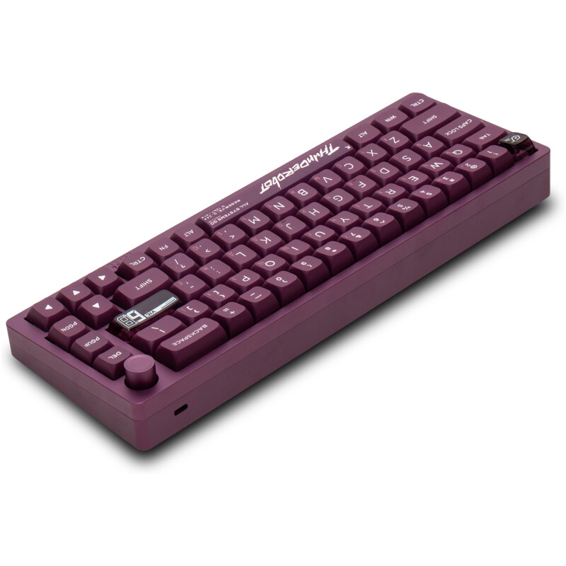 Клавiатура Thunderobot VIC68 Gateron Magnetic Jade Switch USB UA Purple (6932066317201)