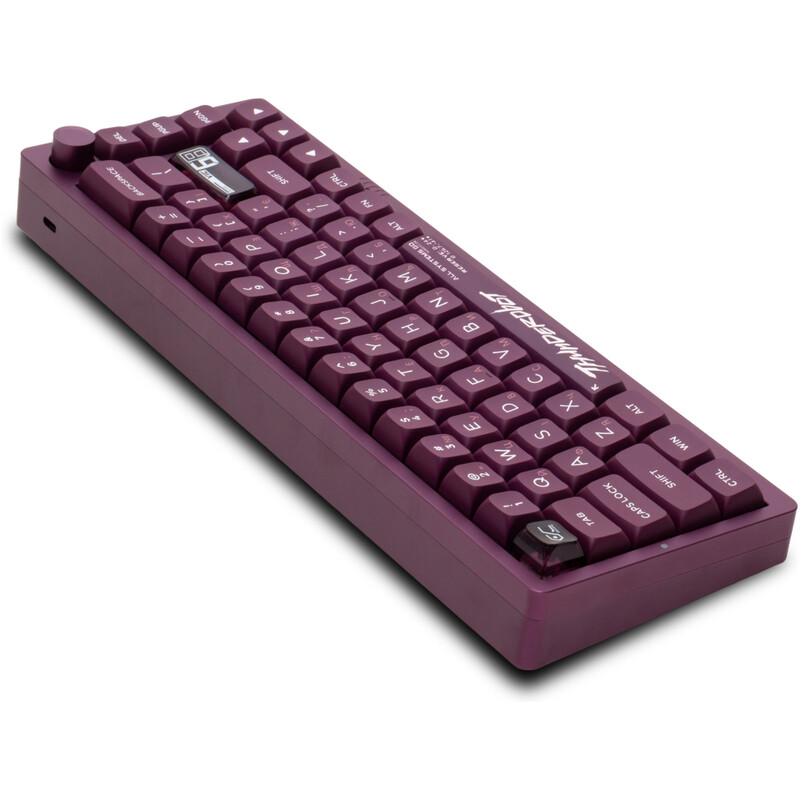 Клавiатура Thunderobot VIC68 Gateron Magnetic Jade Switch USB UA Purple (6932066317201)