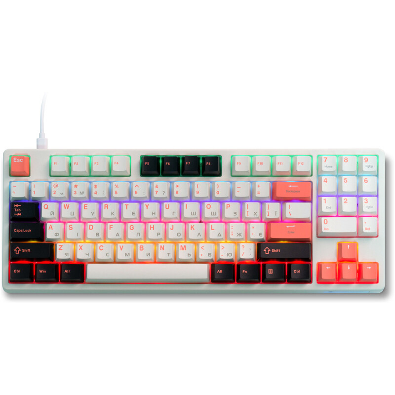 Клавиатура Thunderobot KG3089 Red Switch USB UA White (6932066305987)