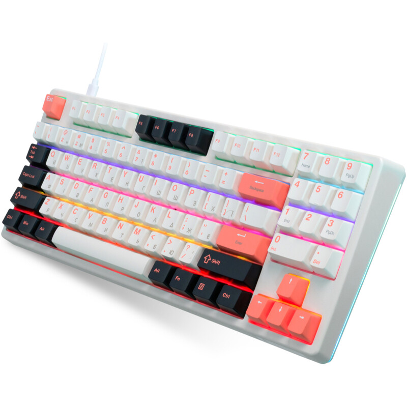 Клавиатура Thunderobot KG3089 Red Switch USB UA White (6932066305987)