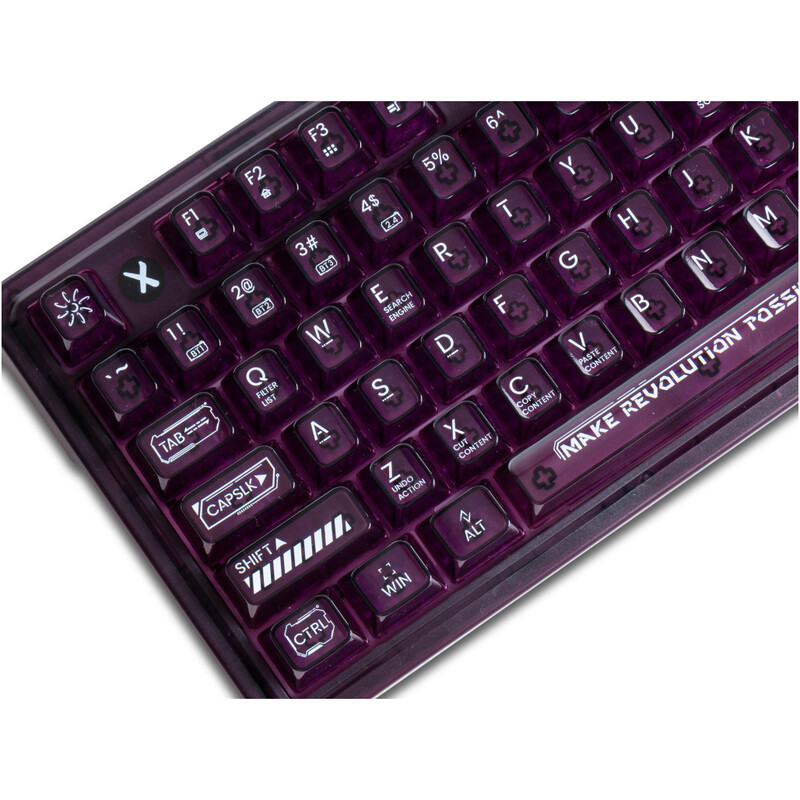 Клавиатура беспроводная K75 TKL RGB Tri-mode Violet Mist Moon Switch Purple (6932066305550)