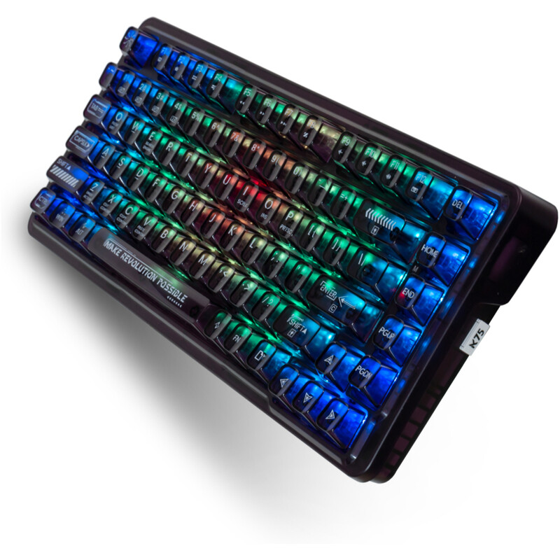 Клавиатура беспроводная K75 TKL RGB Tri-mode Violet Mist Moon Switch Purple (6932066305550)