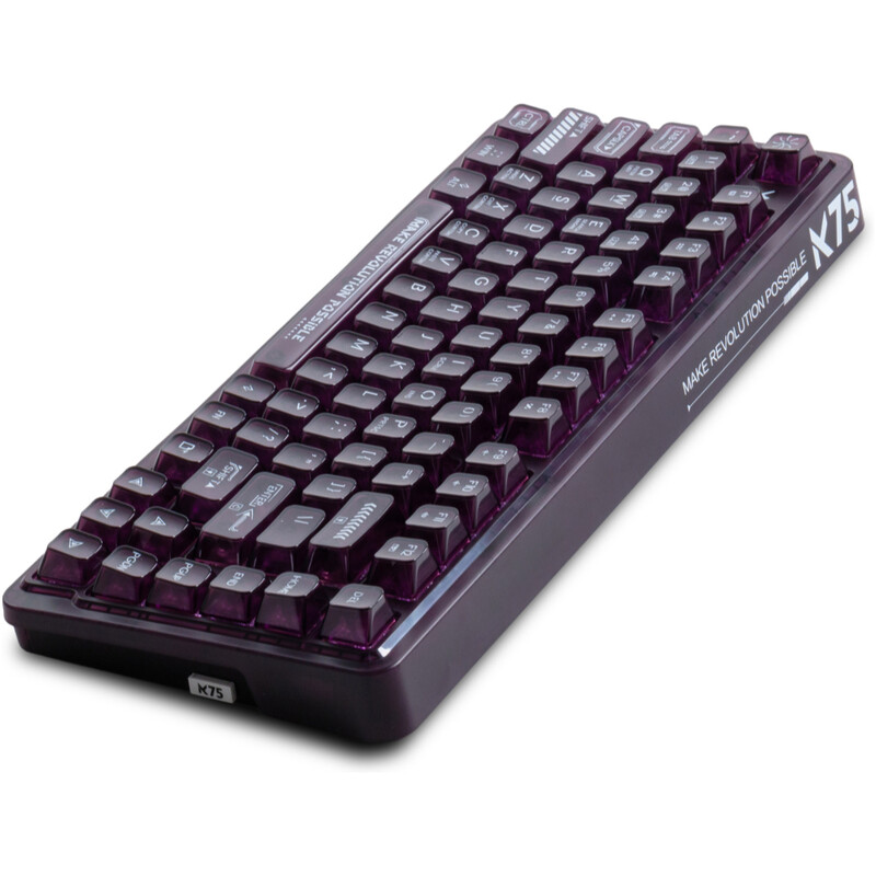 Клавиатура беспроводная K75 TKL RGB Tri-mode Violet Mist Moon Switch Purple (6932066305550)