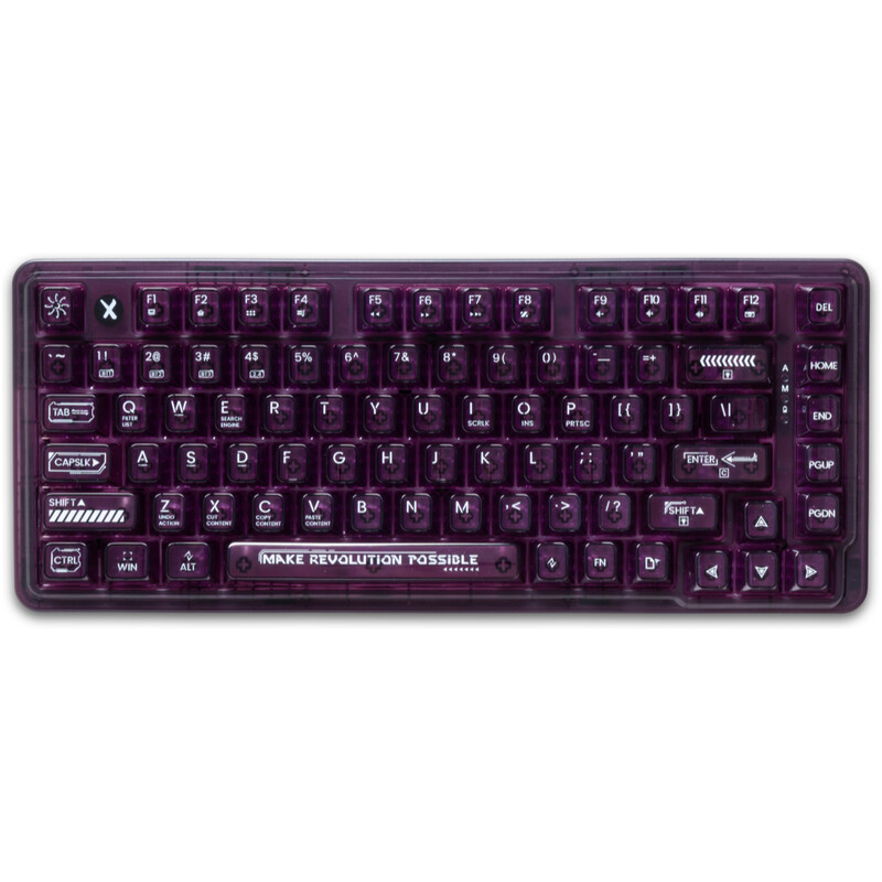 Клавиатура беспроводная K75 TKL RGB Tri-mode Violet Mist Moon Switch Purple (6932066305550)