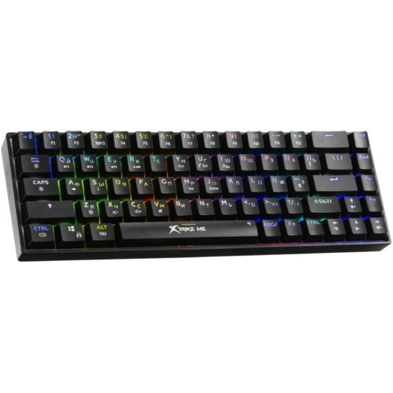 Клавiатура бездротова Xtrike ME GK-995W RGB Wireless/Bluetooth UA Black (GK-995WBKUA)
