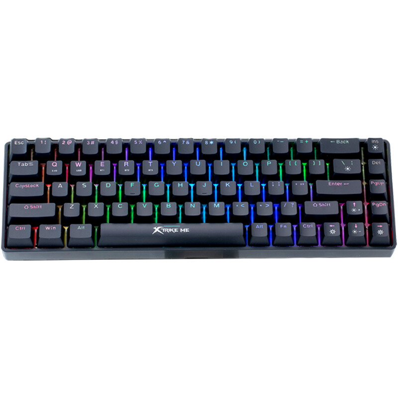Клавiатура бездротова Xtrike ME GK-995W RGB Wireless/Bluetooth UA Black (GK-995WBKUA)