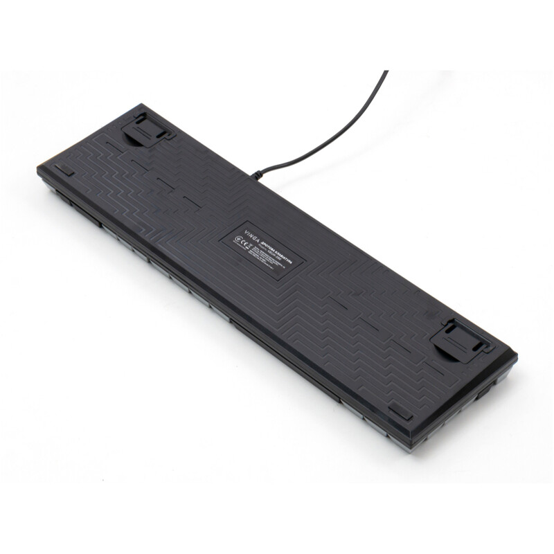 Клавиатура Vinga KBGM-090 LED Blue Switch USB Grey/Black (KBGM-090BL Grey/Black)