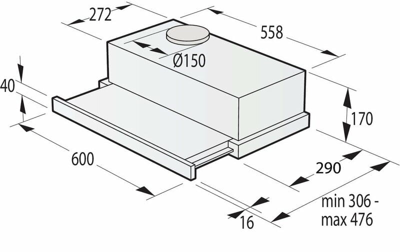 Витяжка Gorenje TH60E3W