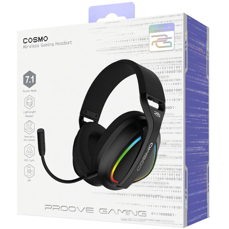 Bluetooth-гарнітура Proove Gaming Cosmo (APP) Black/Purple (WHCS00020016)