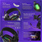 Фото - Bluetooth-гарнітура Proove Gaming Cosmo (APP) Black/Purple (WHCS00020016) | click.ua