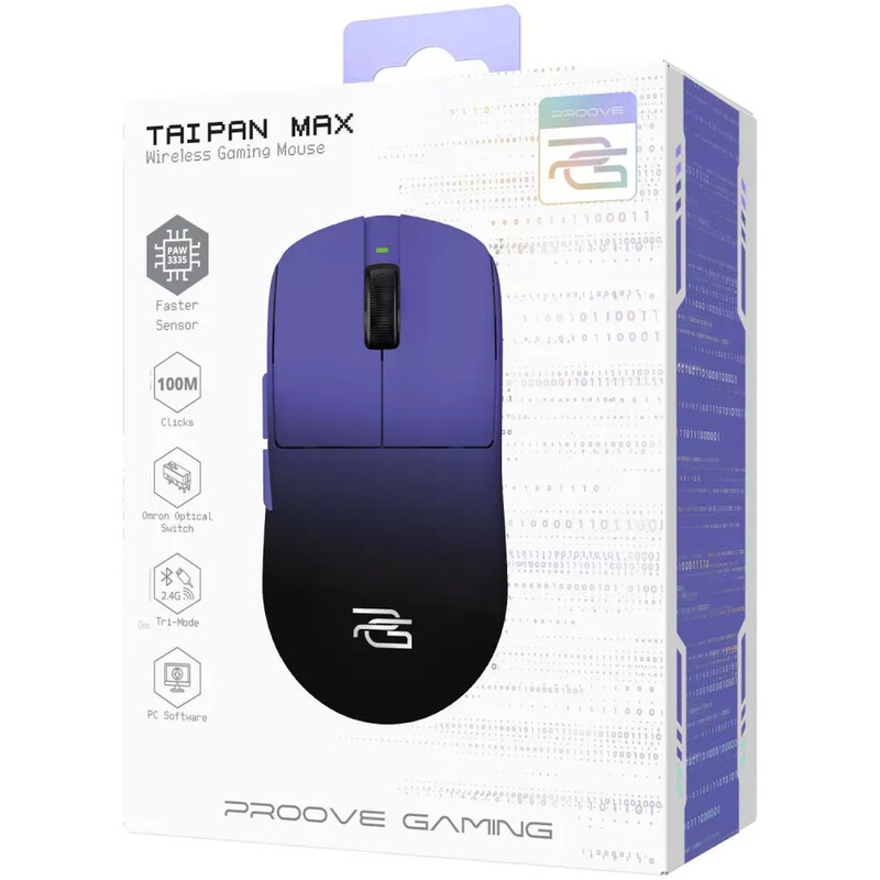 Мышь беспроводная Proove Gaming Taipan Max Black/Purple (WMTPM0022016)