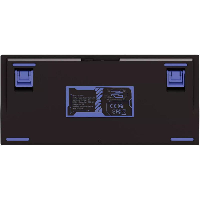 Клавіатура бездротова Proove Gaming Raster (Ukraine Layout) Black/Purple (WKRS00022416)