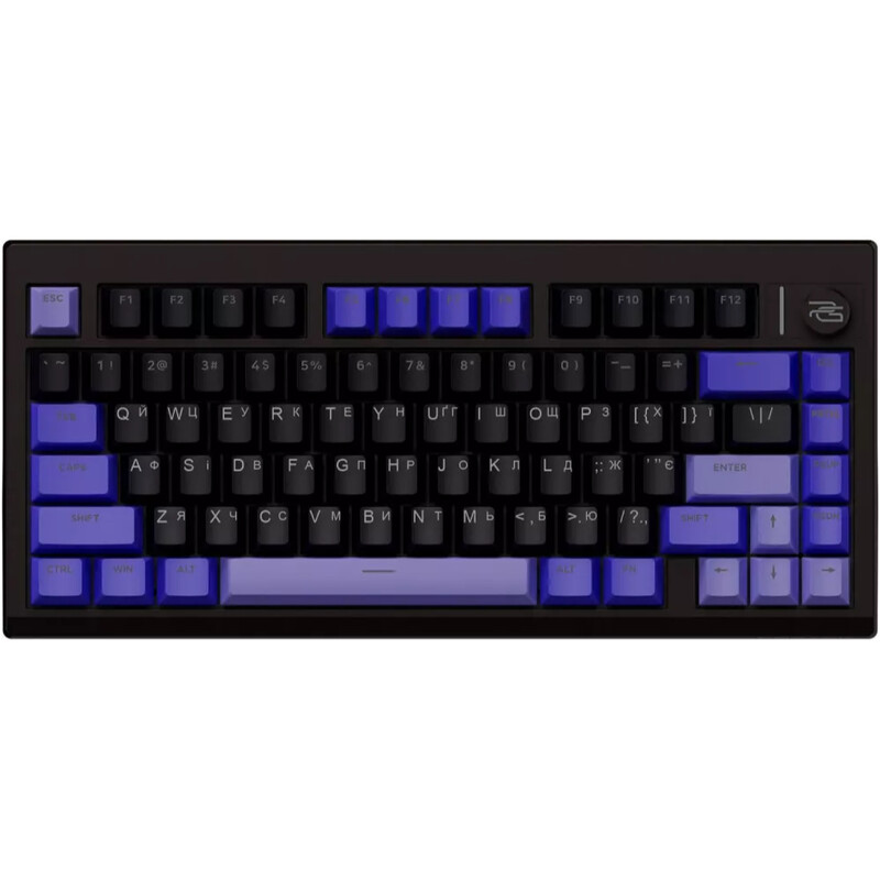 Клавіатура бездротова Proove Gaming Raster (Ukraine Layout) Black/Purple (WKRS00022416)