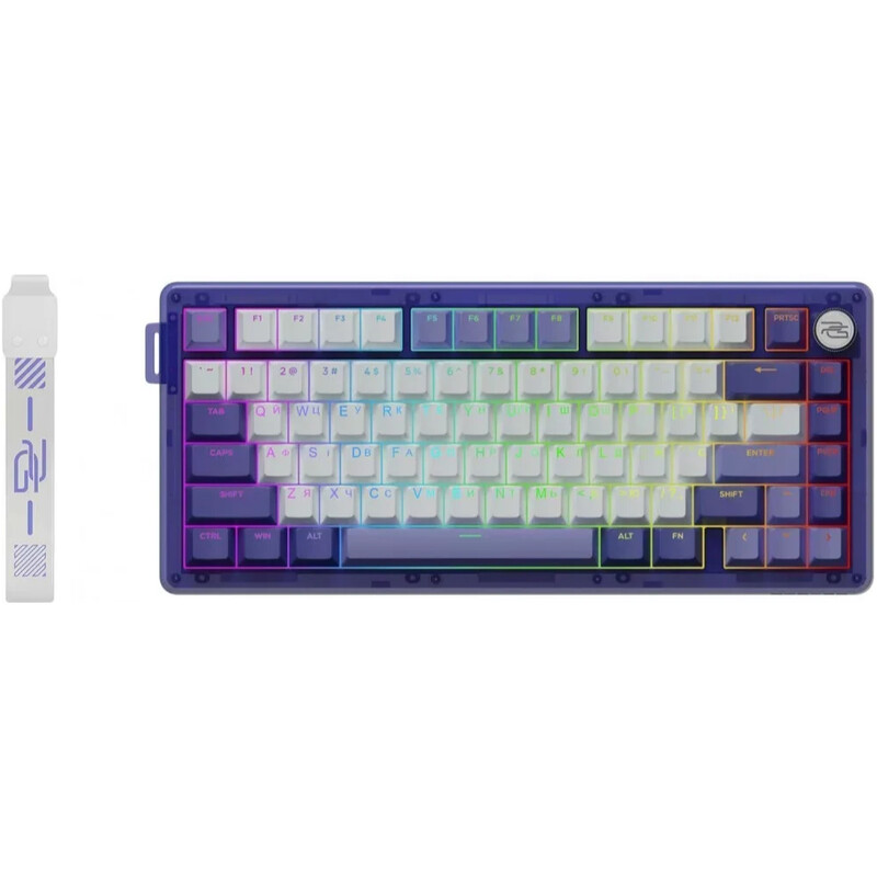 Клавіатура бездротова Proove Gaming T-Racer (Ukraine Layout) Purple/White (WKTR00022417)