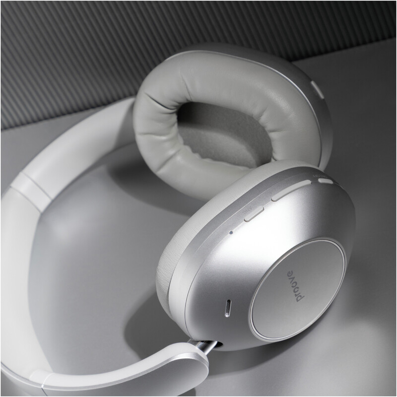 Bluetooth-гарнітура Proove Silence 3D with ANC Light Grey (HPSL3D010003)