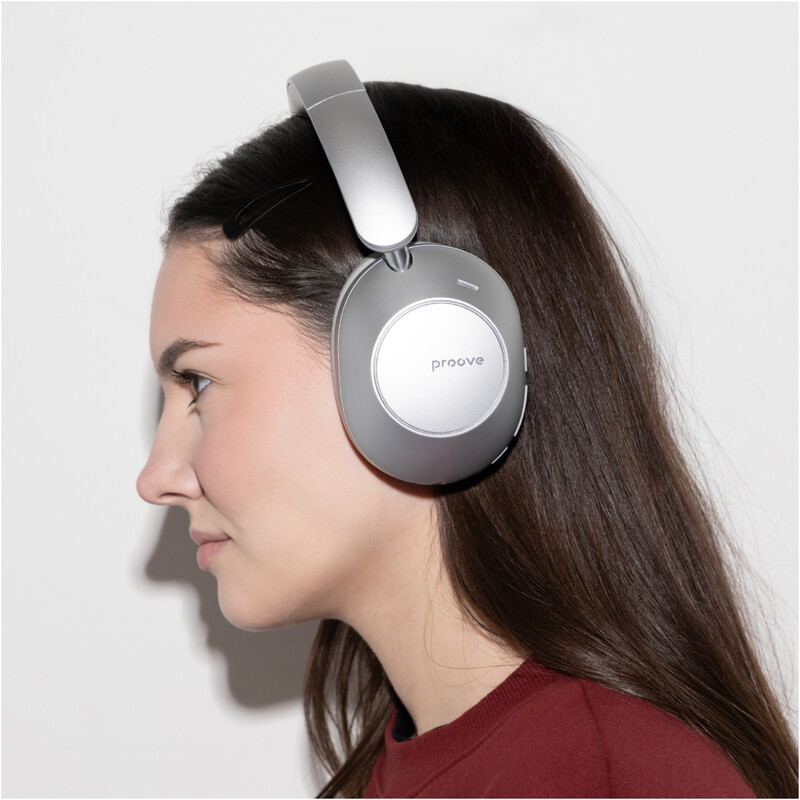 Bluetooth-гарнітура Proove Silence 3D with ANC Light Grey (HPSL3D010003)