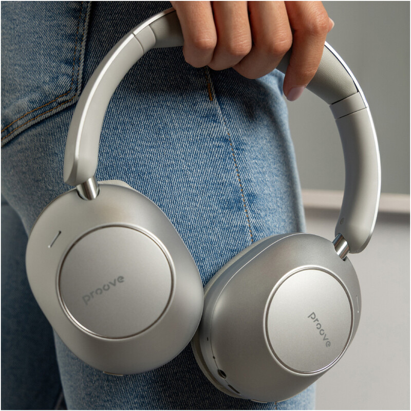 Bluetooth-гарнітура Proove Silence 3D with ANC Light Grey (HPSL3D010003)