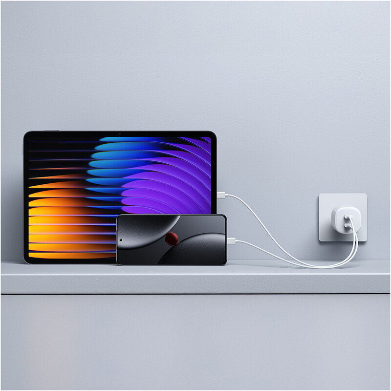 Зарядное устройство Xiaomi 45W Nano Turbo 2хUSB Type-C White (BHR087OEU)