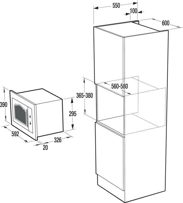 Встраиваемая микроволновая печь Gorenje BM235CLB