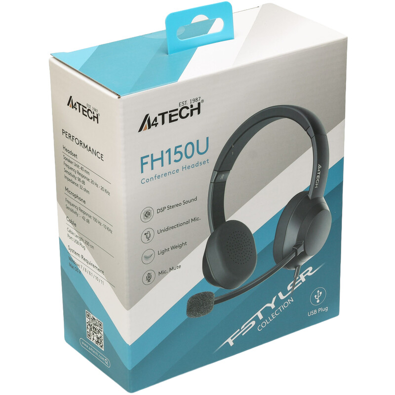 Гарнітура A4Tech Fstyler FH150U Black